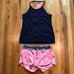 Athleta tank and shorts